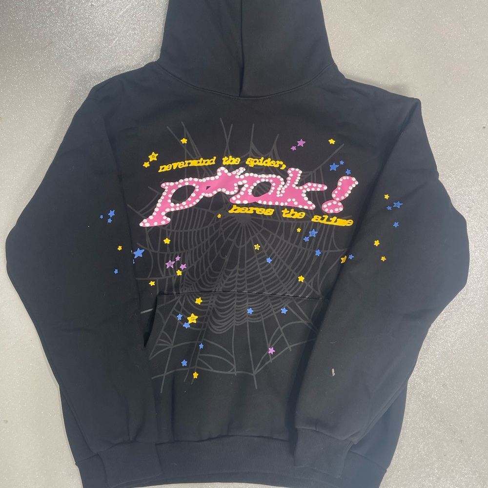 Black Graphic Kids Hoodie